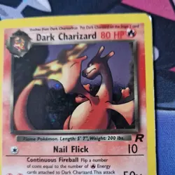 Pokemon TCG Dark Charizard 4/82 Holo Rare WOTC Team Rocket Vintage LP-MP - Image 3