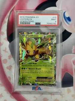 2016 Pokemon XY Generations Leafeon EX 10/83 PSA 9 - Image 3