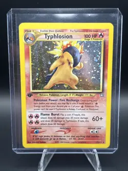 Typhlosion 1st Edition 17/111 Pokemon Neo Genesis Holo - Image 1