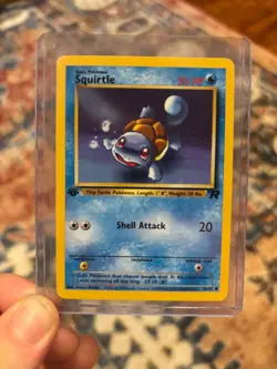 First Edition Squirtle 68/82 Team Rocket Regular Vintage Pokemon TCG - Image 1