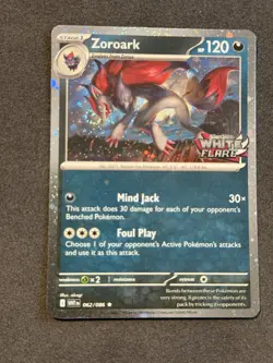 Zoroark 062/086 (White Flare Stamped Promo)SV: White Flare Pokemon TCG NM Swirl - Image 1