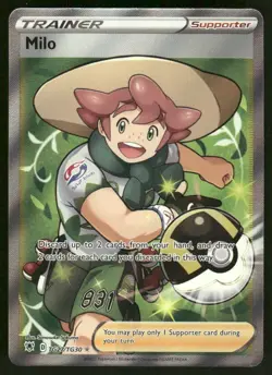 Pokemon Cards Milo TG27/TG30 Astral Radiance Trainer Gallery Rare Ultra NM - Image 1