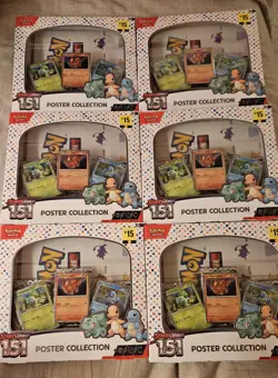 ✅Lot of 6 Pokemon Scarlet & Violet 151 Poster Collection - Brand New Sealed - Image 1