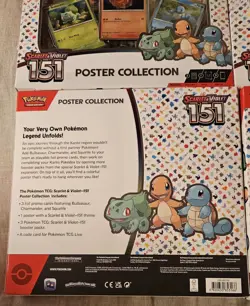 ✅Lot of 6 Pokemon Scarlet & Violet 151 Poster Collection - Brand New Sealed - Image 2