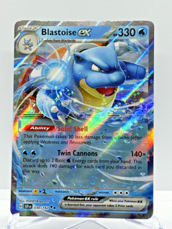 Pokemon TCG Blastoise EX Stellar Crown Double Rare Card 30/142 - NEAR MINT - Image 1