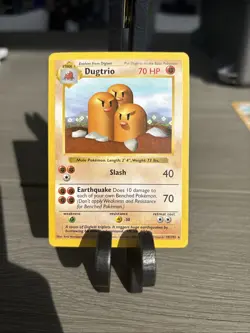 Dugtrio - 19/102 - Pokemon Base Set Shadowless Rare Card WOTC LP - Image 1