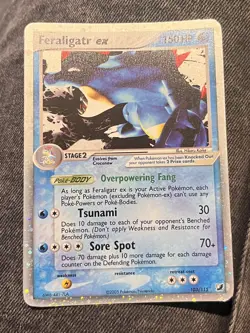 Feraligatr ex 103/115 Unseen Forces Holo Rare Pokemon TCG Nintendo MP - Image 3