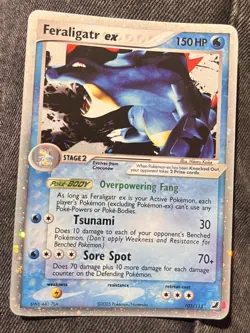 Feraligatr ex 103/115 Unseen Forces Holo Rare Pokemon TCG Nintendo MP - Image 4