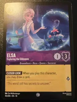Elsa - Exploring The Unknown 45/204 Common Whispers In The Well Disney Lorcana - Image 1