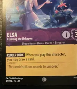 Elsa - Exploring The Unknown 45/204 Common Whispers In The Well Disney Lorcana - Image 4