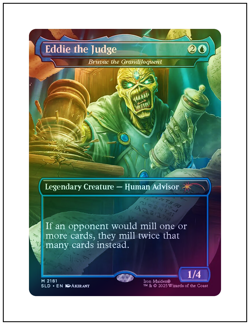 1x Eddie the Judge - Bruvac the Grandiloquent, Foil, Secret Lair Iron Maiden, NM - Image 1