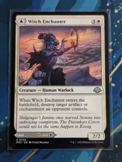 MTG Witch Enchanter / Witch-Blessed Meadow - NM - Modern Horizons 3 - Image 1