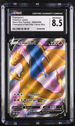 Charizard V SWSH050 Holo Promo Pokemon CGC 8.5 Nm/mint+ *066 - Image 1