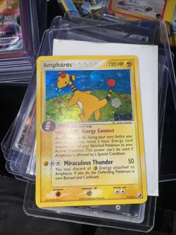 Pokemon TCG Ampharos Card 1/115 Rare Reverse Holo EX Unseen Forces - Image 3