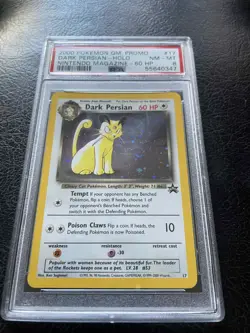 PSA 8 NM-MT Dark Persian Pokemon Wizards of the Coast Black Star Promo #17 2000 - Image 1