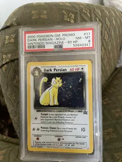 PSA 8 NM-MT Dark Persian Pokemon Wizards of the Coast Black Star Promo #17 2000 - Image 2
