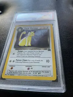 PSA 8 NM-MT Dark Persian Pokemon Wizards of the Coast Black Star Promo #17 2000 - Image 3