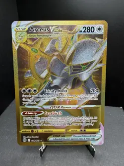 Pokemon TCG SWSH Brilliant Stars Arceus VSTAR 184/172 Gold Secret Rare NM - Image 1