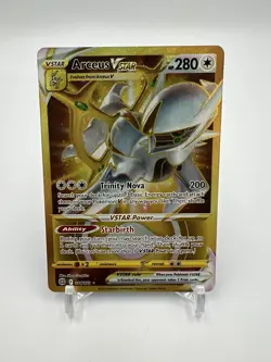 Pokemon Arceus VSTAR Secret Rare 184/172 Brilliant Stars Holo Full Art NM - Image 1