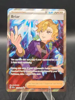 Briar 163/142 SV07: Stellar Crown Ultra Rare Full Art NM Holo Pokemon TCG - Image 1