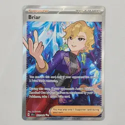 Briar 163/142 SV07: Stellar Crown Ultra Rare Full Art NM Holo Pokemon TCG - Image 1