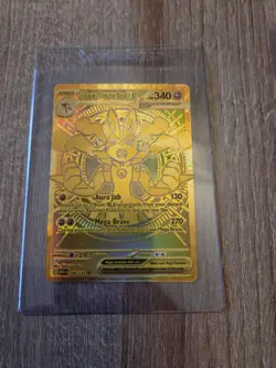Mega Lucario EX Hyper Gold Rare - 188/132 Pokemon Card Mega Evolution - Image 1
