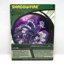 BAKUGAN 2008 GREEN ABILITY CARD SHADOWFIRE BA480-AB-SM-GBL-41 41/48i - Image 1