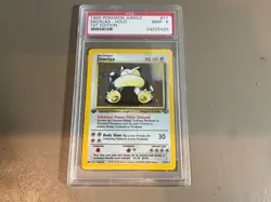 1999 Pokemon TCG Jungle Snorlax Holo Card #11 PSA 9 - Image 1