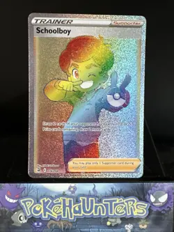 Pokemon Card Schoolboy 276/264 Fusion Strike Holo Secret Rare NM - Image 1