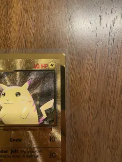 Gold Metal Pikachu Card 58/102 Pokemon Celebrations 25th Anniversary Pokemon TCG - Image 3