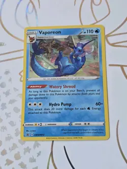 Vaporeon SWSH072 Sobble SWSH073 Pokemon Card Black Star Promo Holo Sword Shield - Image 2