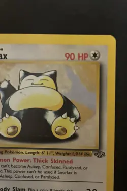 Pokemon TCG Snorlax Jungle Card 27/64 1st Edition Rare, Near Mint/Mint - Image 3