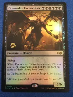 Doomsday Excruciator Duskmourn: House of Horrors stamped promo FOIL - NM - Image 1