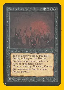 MTG DEMONIC HORDES Alpha (OldManMTG 012-273) - Image 1