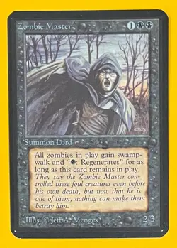 MTG ZOMBIE MASTER Alpha (OldManMTG 012-380) - Image 1