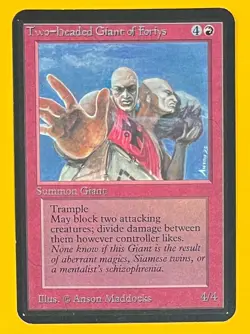 MTG TWO-HEADED GIANT OF FORIYS Alpha (OldManMTG 012-360) - Image 1