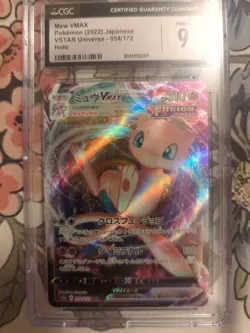 Pokemon Card CGC Mint 9 Mew VMAX 054/172 Japanese VSTAR Universe 2022 - Image 2