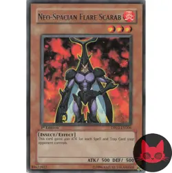 Yugioh Neo-Spacian Flare Scarab DP03-EN006 Rare 1st Edition LP - Image 1