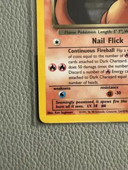 Dark Charizard-21/82-NON-HOLO-Pokemon Team Rocket Unlimited Rare Card WOTC MP - Image 2