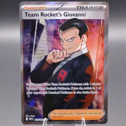 Team Rocket's Giovanni 225/182 Ultra Rare SV10: Destined Rivals Pokemon TCG NM - Image 1