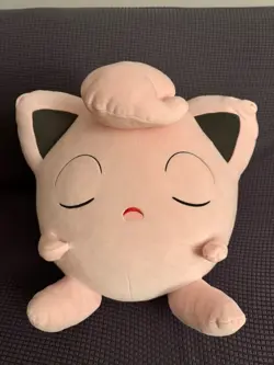 Pokemon Jiggly Puff 18" Sleeping Plush Buddy Jazwares Pink - Image 1