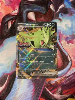 Tyranitar ex 064/131 Prismatic Evolutions Stamp Promo RR NM Pokemon Card 2025 - Image 1