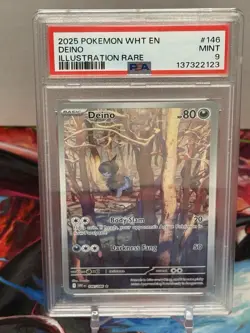 Deino 146/086 Illustration Rare SV White Flare Full Art Pokemon - Image 1