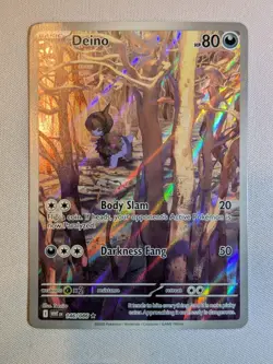 Deino 146/086 Illustration Rare SV White Flare Full Art Pokemon - Image 1