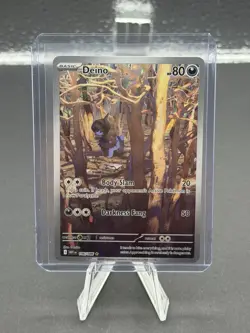 Deino 146/086 Illustration Rare SV White Flare Full Art Pokemon - Image 1