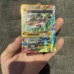 2015 Pokemon XY Ancient Origins M Mega Rayquaza EX 98/98 Full Art Holo Rare - Image 5