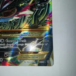 2015 Pokemon XY Ancient Origins M Mega Rayquaza EX 98/98 Full Art Holo Rare LP - Image 2