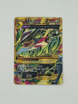 Pokemon XY 2015 Ancient Origins M Mega Rayquaza EX 98/98 Full Art Holo Rare LP - Image 1