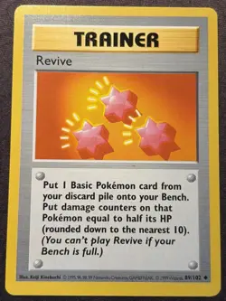 Pokemon TCG Trainer Revive Base Set, Card 89/102, Regular Uncommon - Image 1