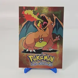 Pokemon Topps Charizard Stage 3 #06 TV Animation Card NM - Image 1